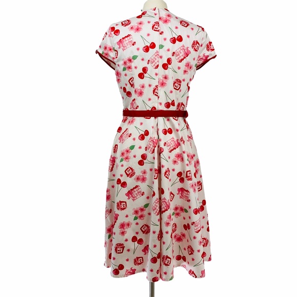 Voodoo Vixen Vintage-Inspired Cherry Print Dress - Picture 2 of 14